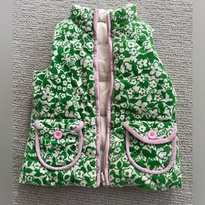 Lilly Pulitzer Girls Vest reversible Size 7